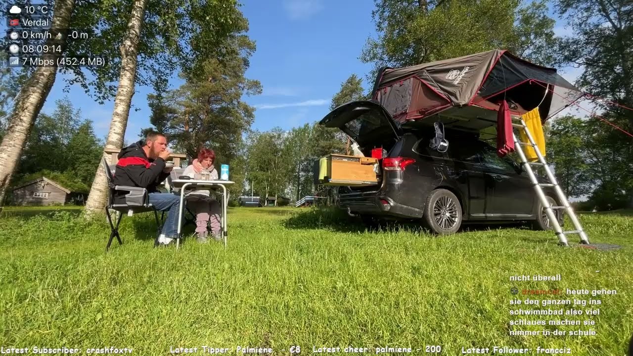 Mit Auto und Dachzelt durch Skandinavien Tag 6 🏕️ !route !dc !paypal IRL