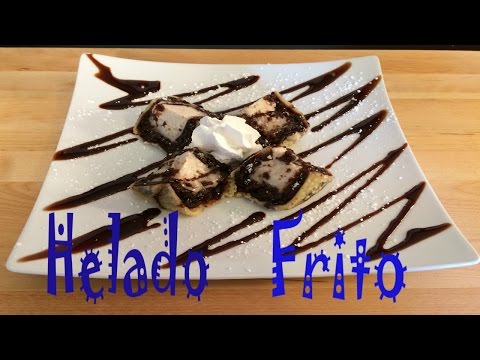 helado frito (tempura fried ice cream )