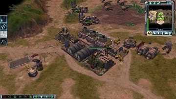 C&C 3   1v1   GDI vs Nod Hard Barstow Badlands