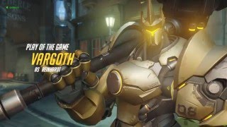 Overwatch - Reinhardt Gameplay : On Fire 85%