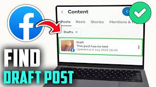 How To Find Draft Post On Facebook Page (PC/Laptop)
