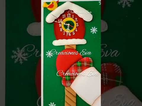 Cuadro en técnica Cartonaje ☃️?? Multifuncional con Reloj, moldes disponible con video paso a paso??