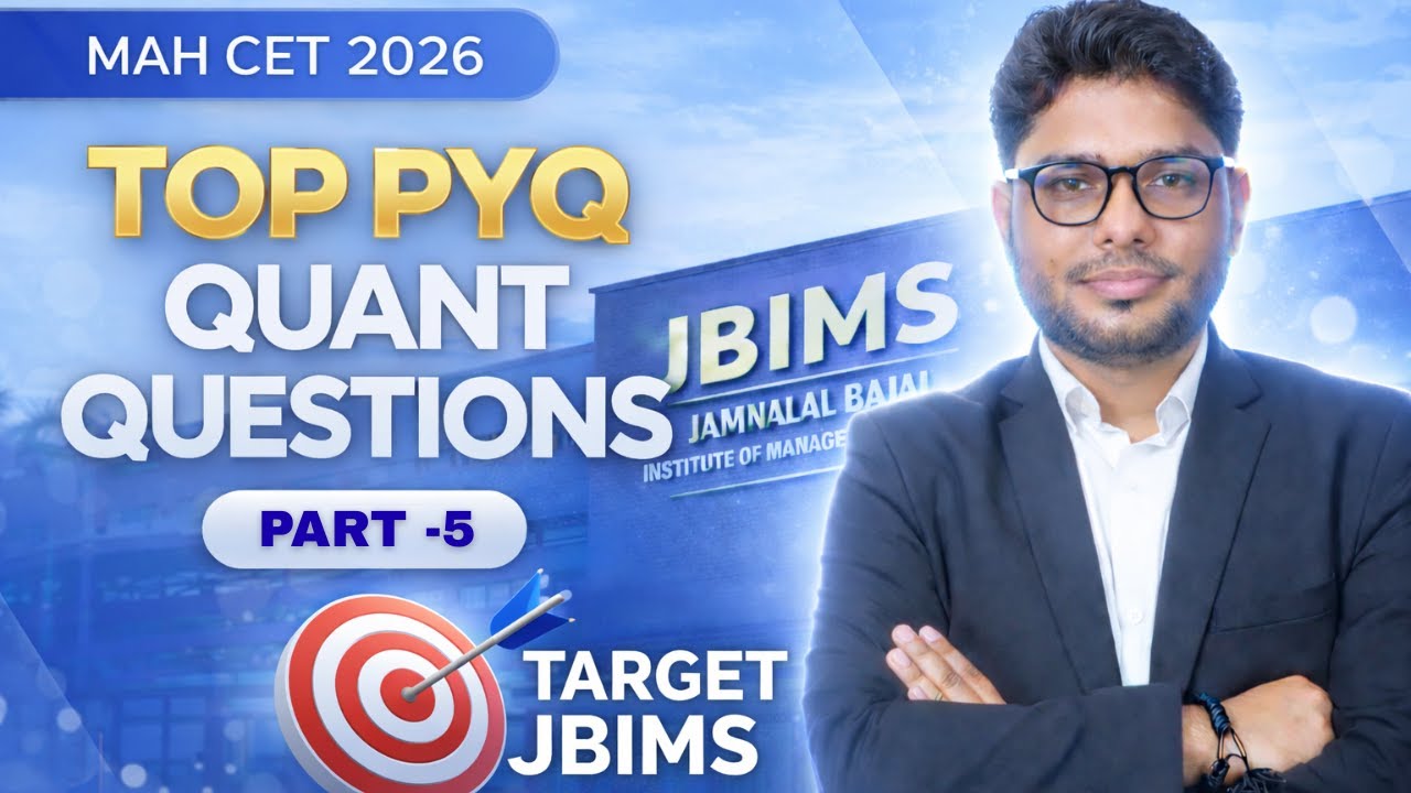 Top Quants PYQ | MAH CET 2026 | Part -5 | Placement Pulse