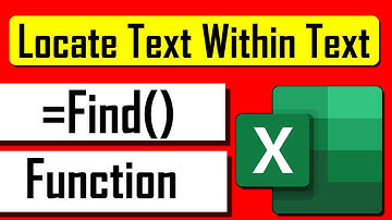 How to Use FIND Function in Excel