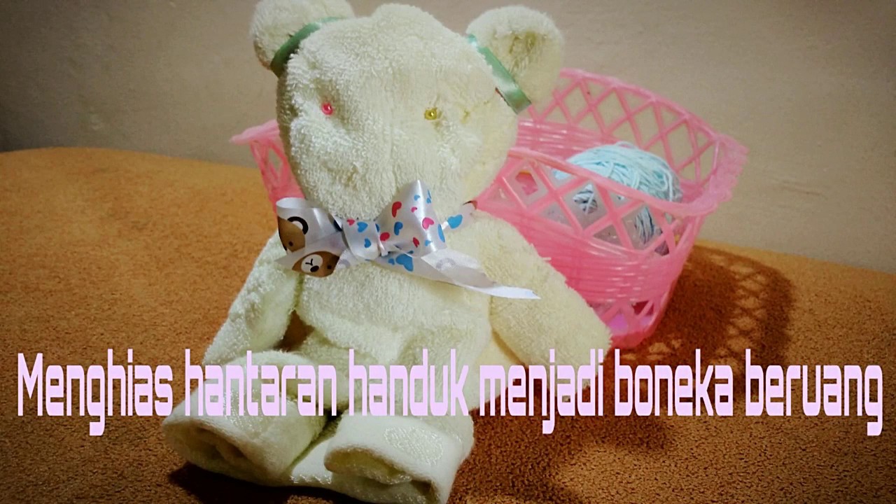 Tutorial menghias  hantaran handuk  menjadi bentuk boneka 