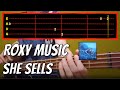 Roxy Music - She Sells Bass Cover (With Tab)