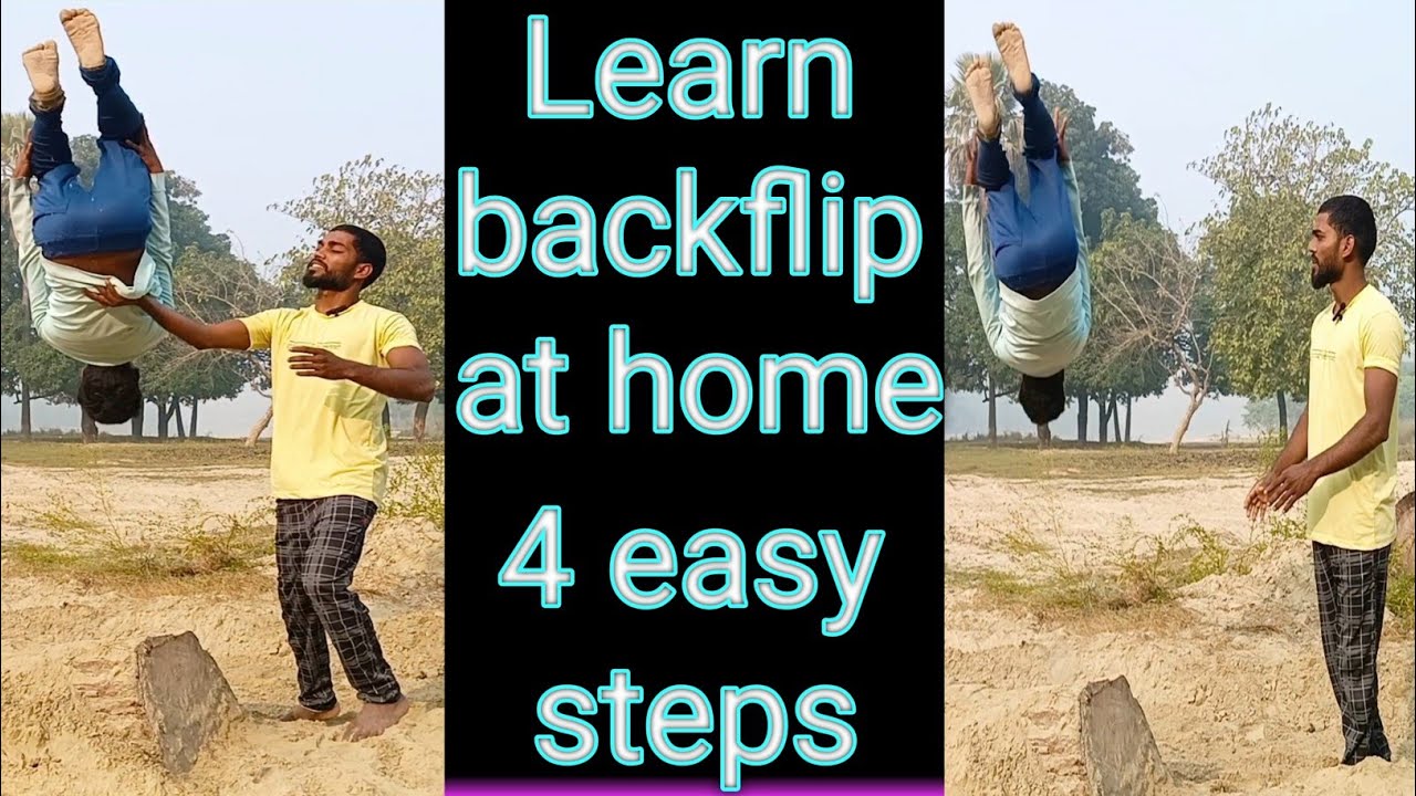 How to do backflip at home backflip 4 easy step