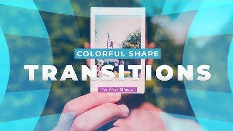 Colorful Shape Transitions After Effects Templates