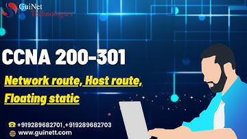 CCNA 200-301-- Network route, Host route, Floating static