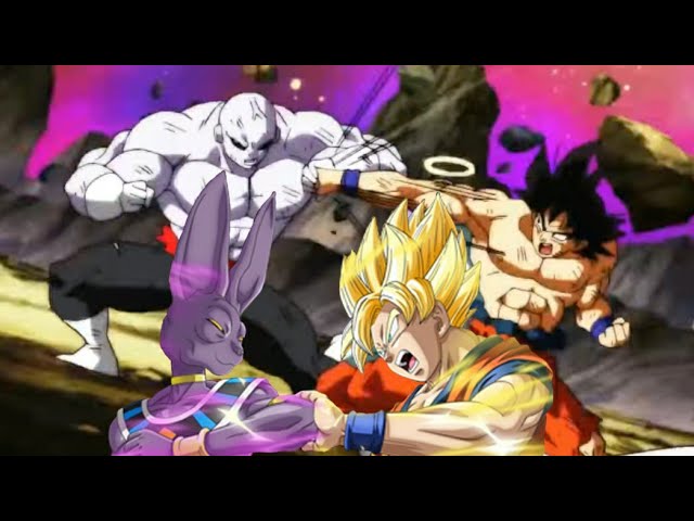 Goku and Frieza vs Jiren but with HERO by Flow.