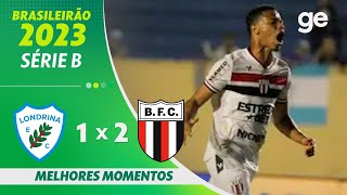 LONDRINA 1 X 2 BOTAFOGO-SP | MELHORES MOMENTOS | 19ª RODADA BRASILEIRÃO SÉRIE B 2023 | ge.globo screenshot 5