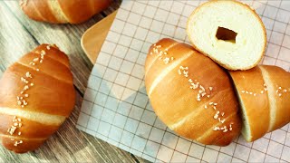 [no knead] Received high praise from friends Salted butter rolls bread recipe.measuring cup