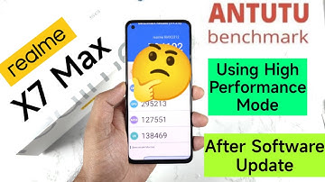 Realme X7 Max Antutu Test After Update Using High Performance Mode #realme #realmex7max #antutu