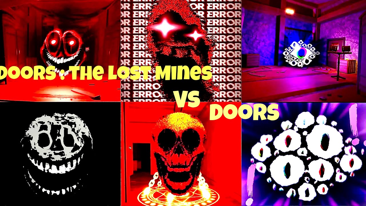 Doors : The Lost Mines VS Doors All Jumpscares Comparison