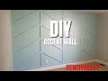 DIY Accent Wall | Modern, Cheap, Easy, & Removable?