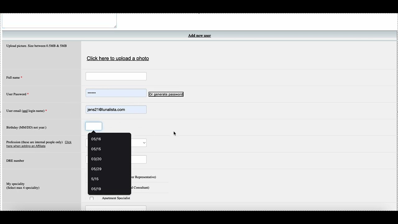 LunaLista Admin   How to add, edit, delete members
