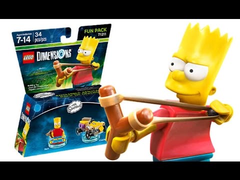 LEGO Dimensions THE SIMPSONS BART FUN PACK Gravity Sprinter 71211 - Лего Симпсоны Барт Симпсон #2 - YouTube