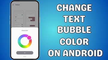 How to change text bubble color on Android