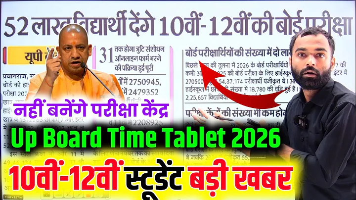 UP Board Time Table 2026 Latest News| UP Board Scheme 2026 |Class 10th-12th Time Table 2026 UP Board