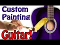 Custom Painting a GUITAR! (Satisfying!)