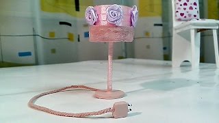 Как сделать лампу для куклы  How to make a dollhouse lamp