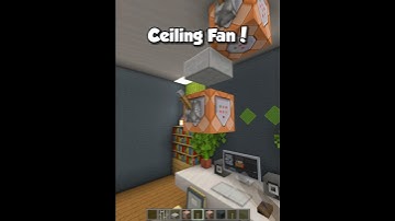 Minecraft Ceiling Fan 🤓 (Montagem Coma) #shorts #minecraft