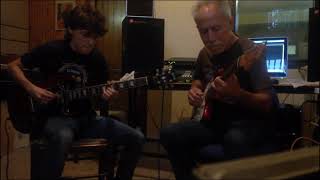 Video thumbnail of "Isn’t she lovely (Stevie Wonder) - Matteo Mancuso and Mr. Vincenzo Mancuso Guitar Jam"