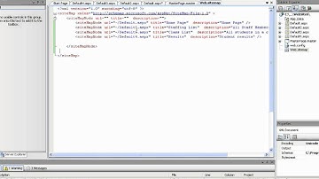 Senior IT Project - V9 - Configuring Menu and Site Map Controls.wmv