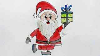 Christmas Special Drawing | Santa Claus Drawing | How to draw Santa Claus