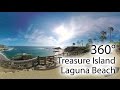 Treasure Island Beach, Laguna Beach (360° Video, 4K)