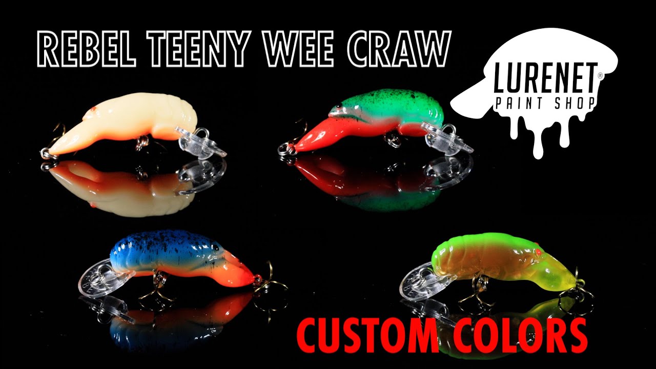 Rebel Teeny Wee Craw Custom Colors - Lurenet Paint Shop (Custom Painted  Lures) 