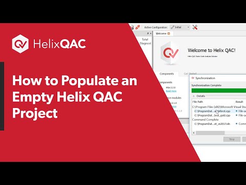 How to Populate an Empty Helix QAC Project