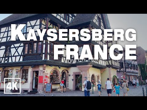 Kaysersberg-Vignoble Alsace FRANCE • 4K 60fps ASMR Real Time Virtual Walking Tour