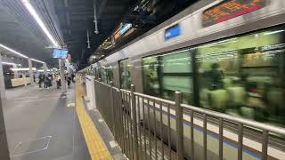 JR京都線・琵琶湖線223系新快速米原行き　　夜の大阪発車！