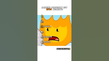 Ranking BFDI Moments 😭