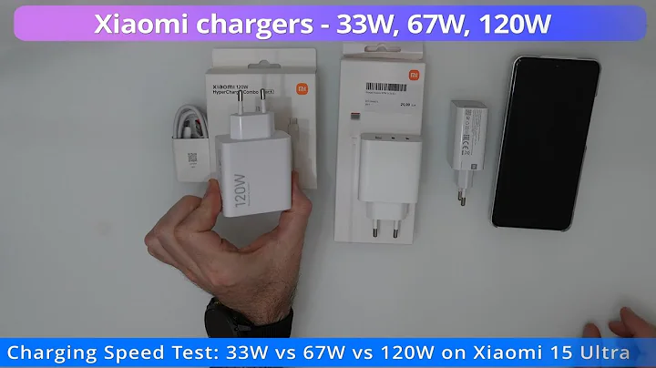 Xiaomi Charger 33w 67w 120w test on Xiaomi 15 ultra