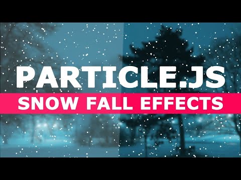 Add snow fall on web page using |html & CSS|