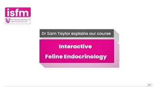 Interactive Feline Endocrinology Course Explainer Video with Dr Sam Taylor