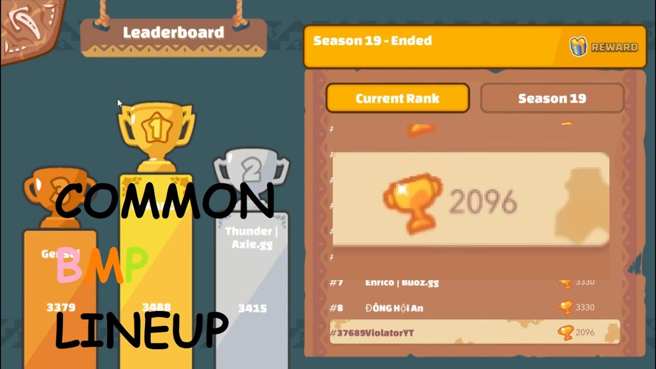 BMP Axie Infinity Gameplay | 2000+MMR | Off-Season grind