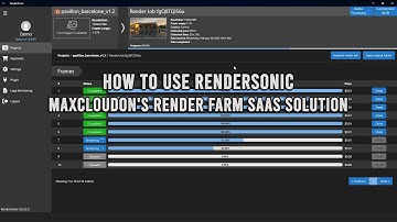 How To Use RenderSonic - MaxCloudON
