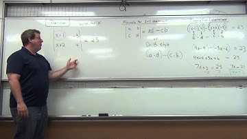 Determinant -- 2 by 2 -- Nice Solved Example