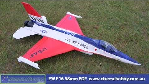 Freewing F-16 EDF Jet W/ Thrust vector 360 degree Nozzle
