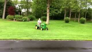 Restored 1963 John Deere 110 serial number 3040 initial test drive