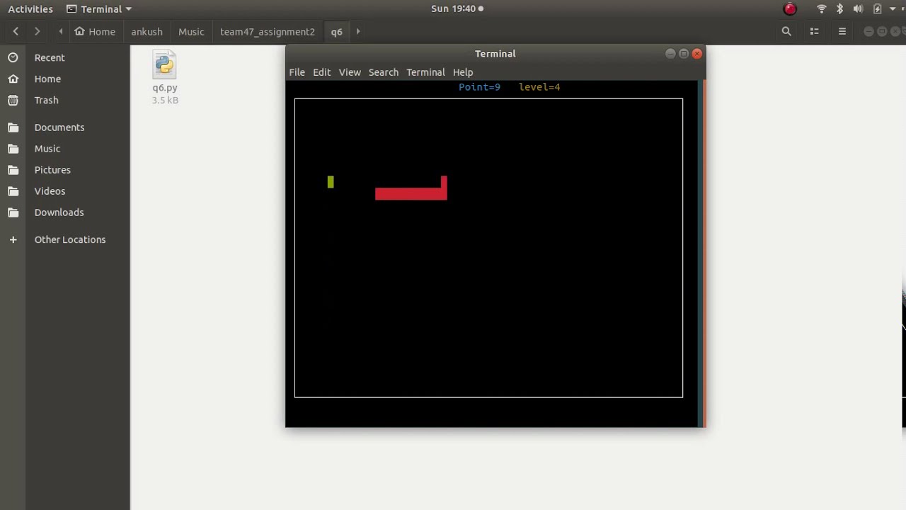 Snake Game In python - YouTube
