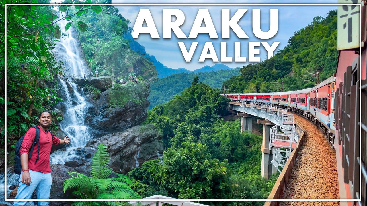 Visakhapatnam to Araku Valley Train Journey  Araku Tourist Places  Borra Caves  Katiki Falls