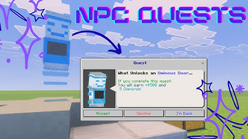 How To Make NPC Quests In Minecraft Bedrock Easy!