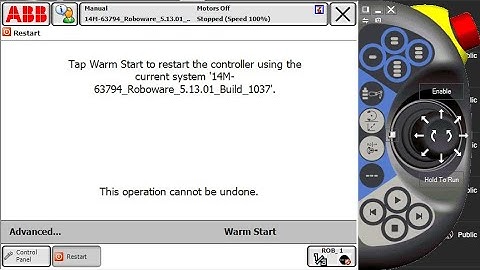 ABB IRC Robot: How to do a Warm Start