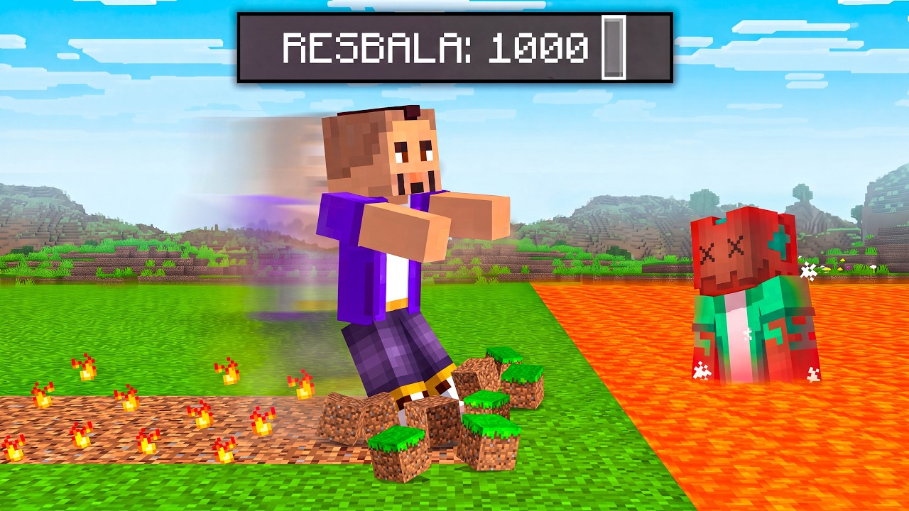 MInecraft PERO TODOS los BLOQUES RESBALAN!