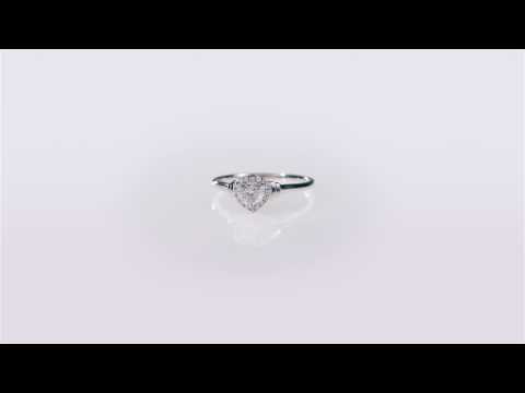 miadora 14k gold 1 2ct heart diamond ring showcase overstock com
