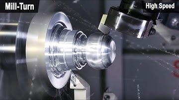 Excellent CNC Working Mill-Turn Process. High speed metal cutting with extremely high performance